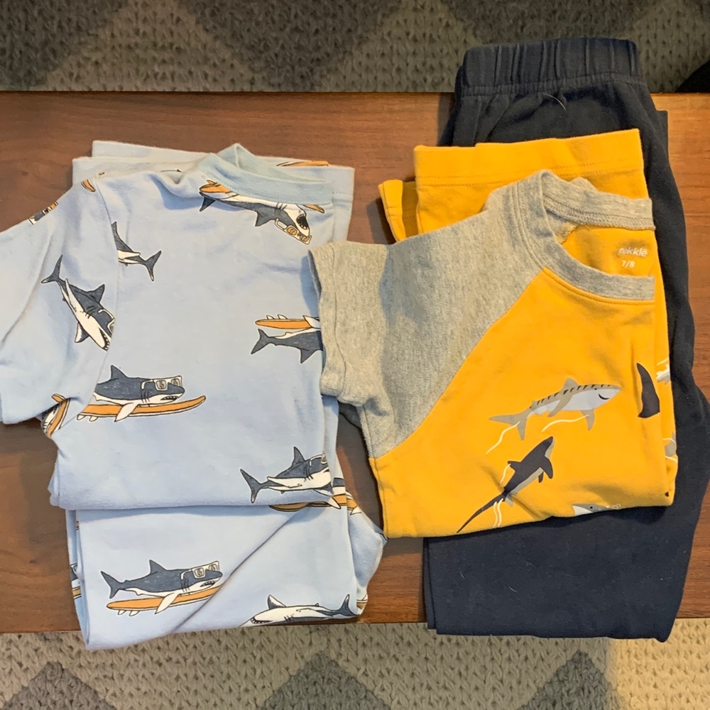 Shark print kids Pj set